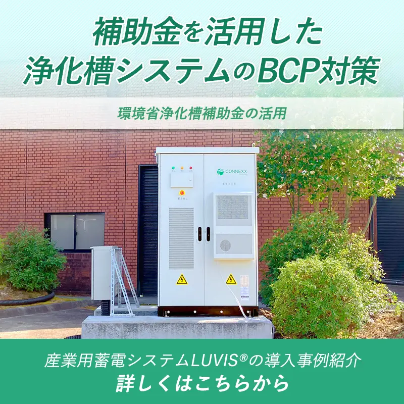 産業用蓄電システムLUVIS™の導入事例紹介ページへのリンクバナー