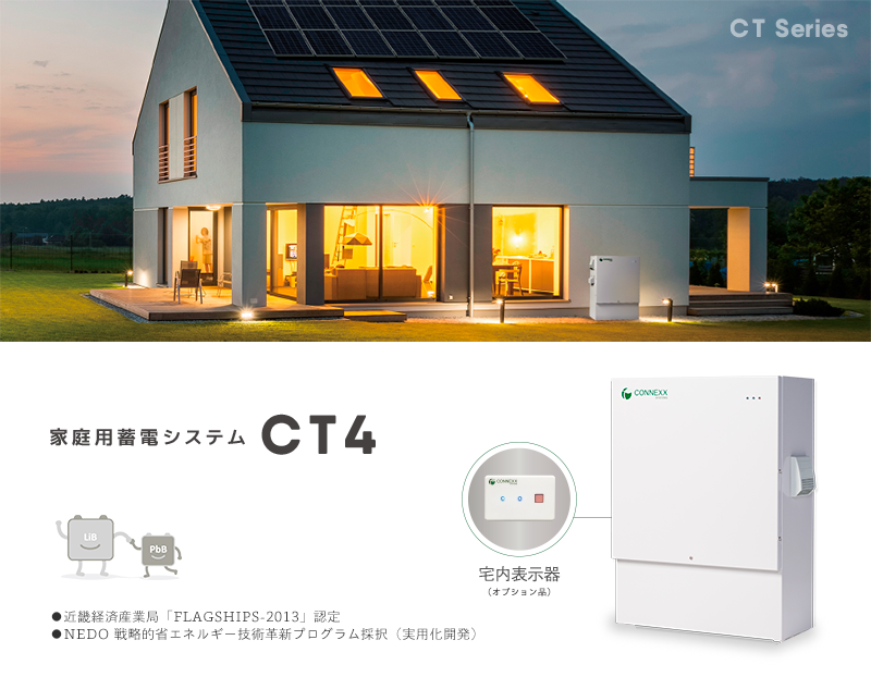 CT4設置イメージ：家庭用蓄電システム｜CT4